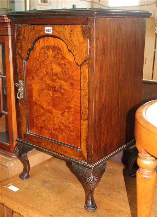 Walnut pot cupboard